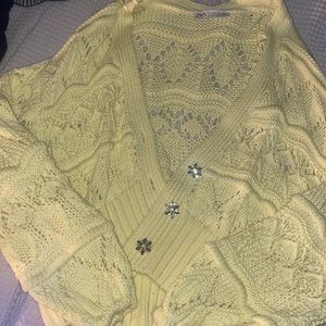 Zara Yellow Diamond Sweater